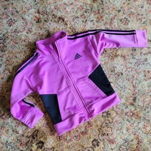 Adidas Toddler Purple Zipper Jacket